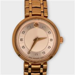 Movado Women's Swiss 1881 Quartz Diamond-Accent Rose Gold Watch 28mm